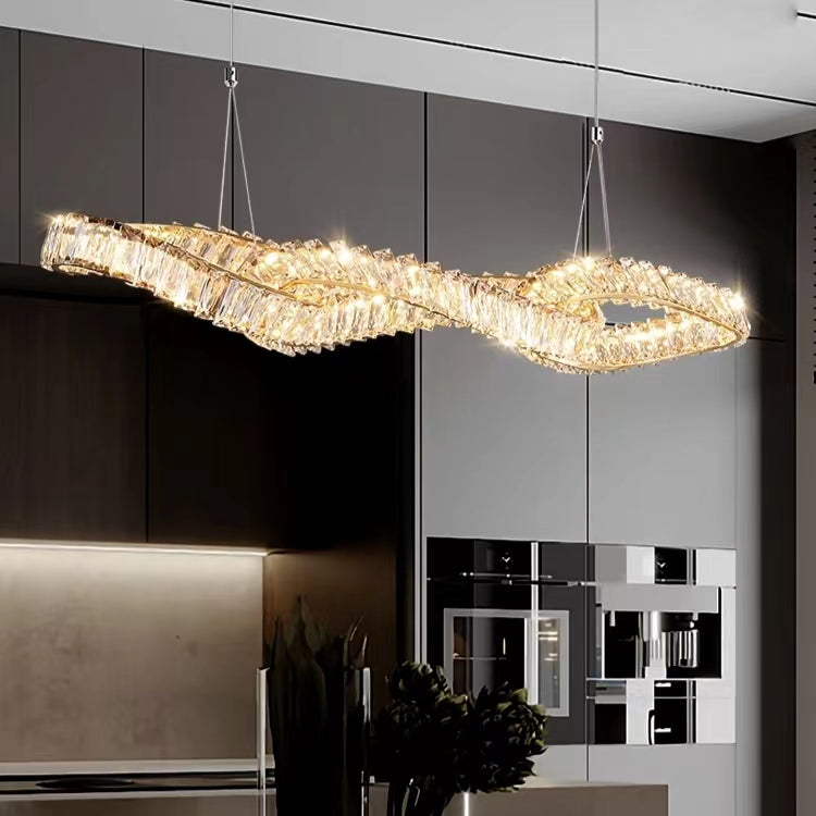 Designer Model Light Luxury Creative Crystal Pendant Chandelier for Dining Room / kitchen Island