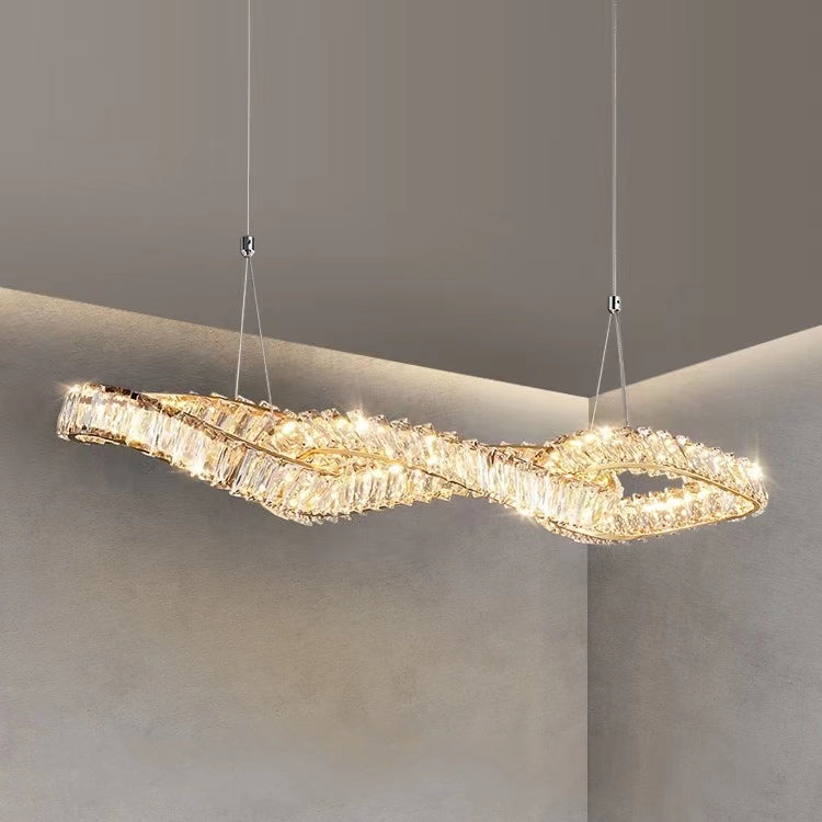 Designer Model Light Luxury Creative Crystal Pendant Chandelier for Dining Room / kitchen Island