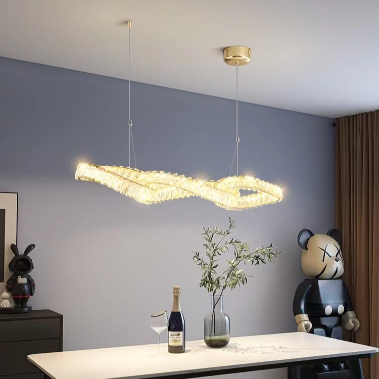 Designer Model Light Luxury Creative Crystal Pendant Chandelier for Dining Room / kitchen Island