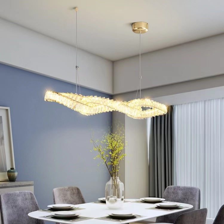 Designer Model Light Luxury Creative Crystal Pendant Chandelier for Dining Room / kitchen Island