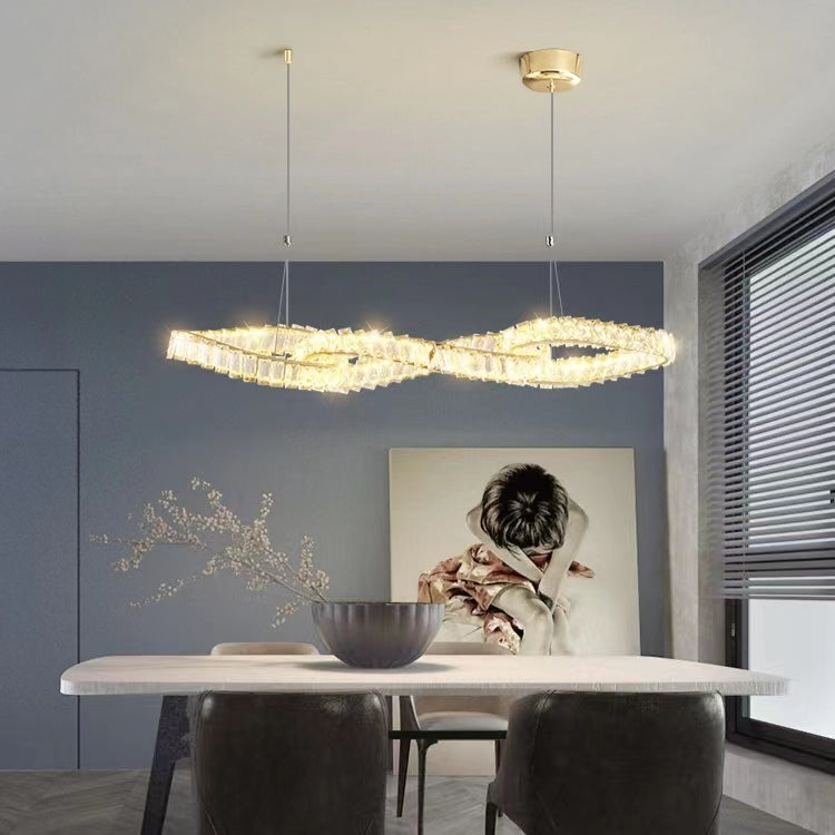 Designer Model Light Luxury Creative Crystal Pendant Chandelier for Dining Room / kitchen Island
