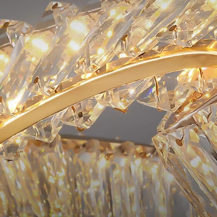 Designer Model Light Luxury Creative Crystal Pendant Chandelier for Dining Room / kitchen Island