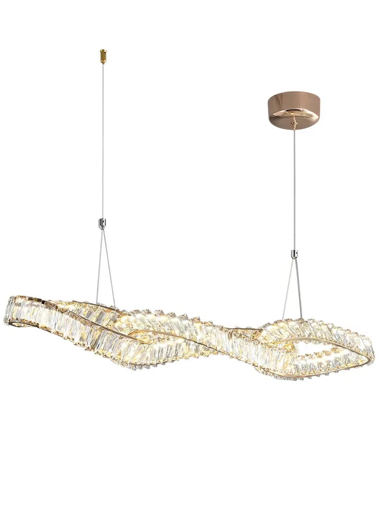 Designer Model Light Luxury Creative Crystal Pendant Chandelier for Dining Room / kitchen Island