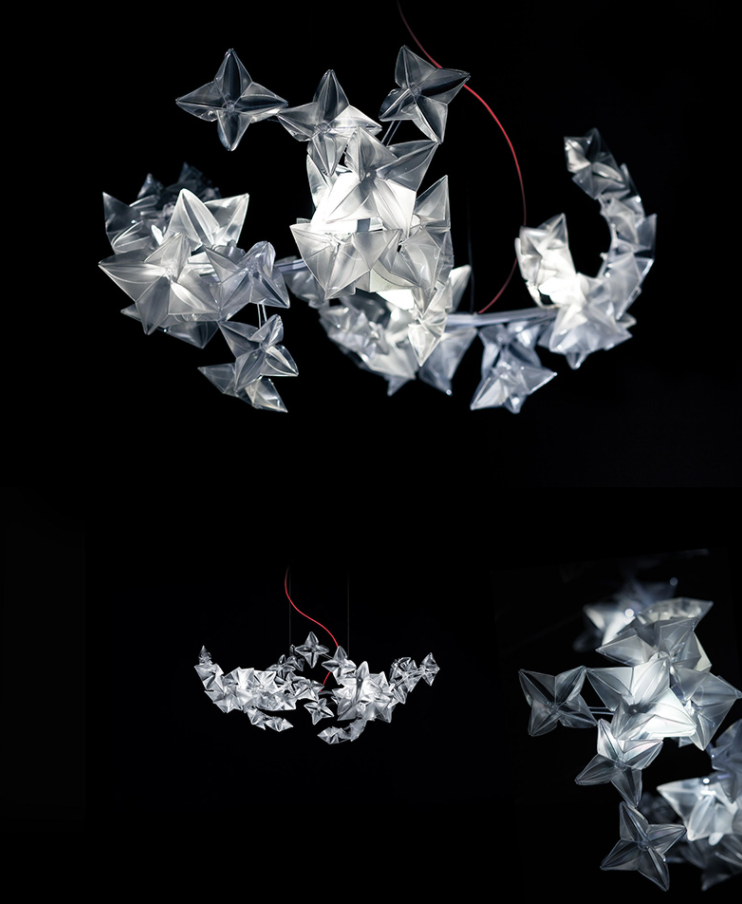 Italian Art Star Cluster Suspension Pendant Chandelier for Kitchen Island / living / dining Room