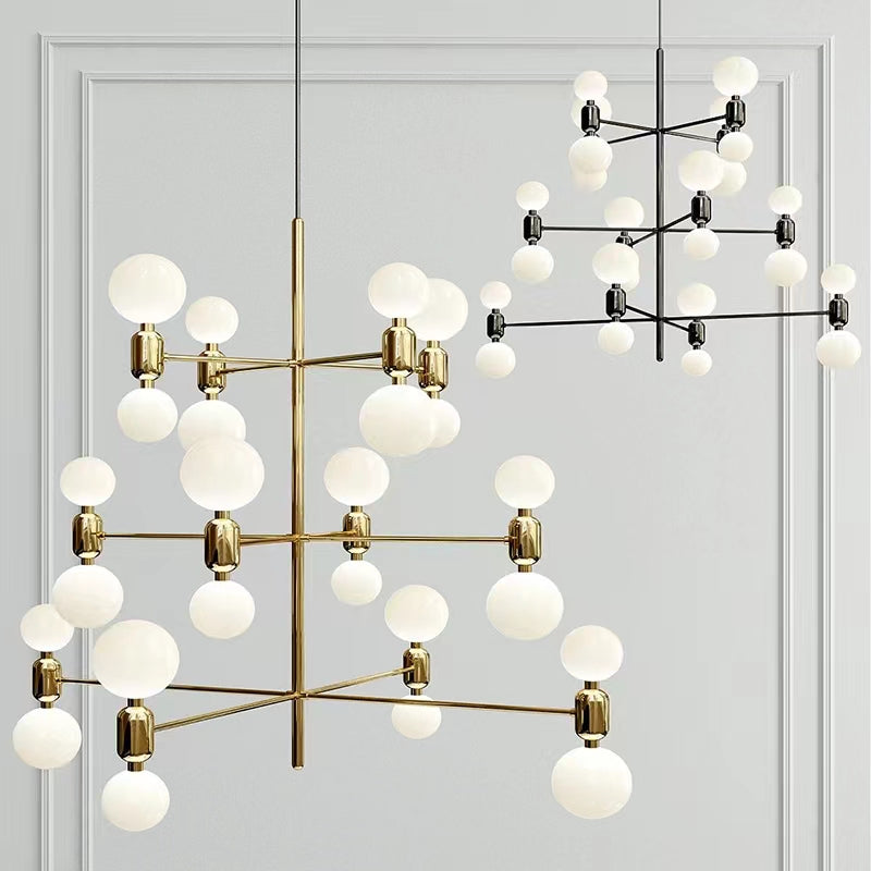 Designer Model Minimalist Multi-Bulb Combination Chandelier for Living / dining Room