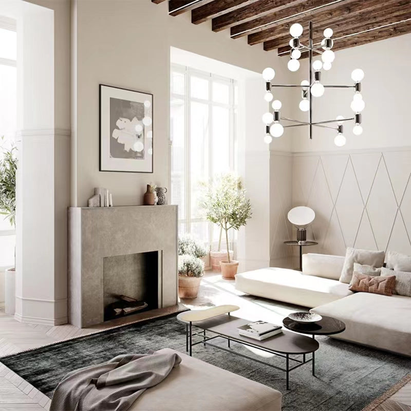 Designer Model Minimalist Multi-Bulb Combination Chandelier for Living / dining Room