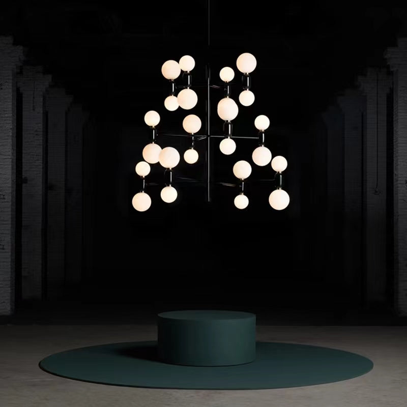 Designer Model Minimalist Multi-Bulb Combination Chandelier for Living / dining Room