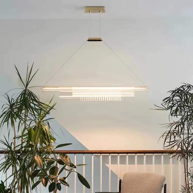 Oversized Nordic 3-Tier Cylinder Pendant Light with Acrylic and Iron Finish for Dining