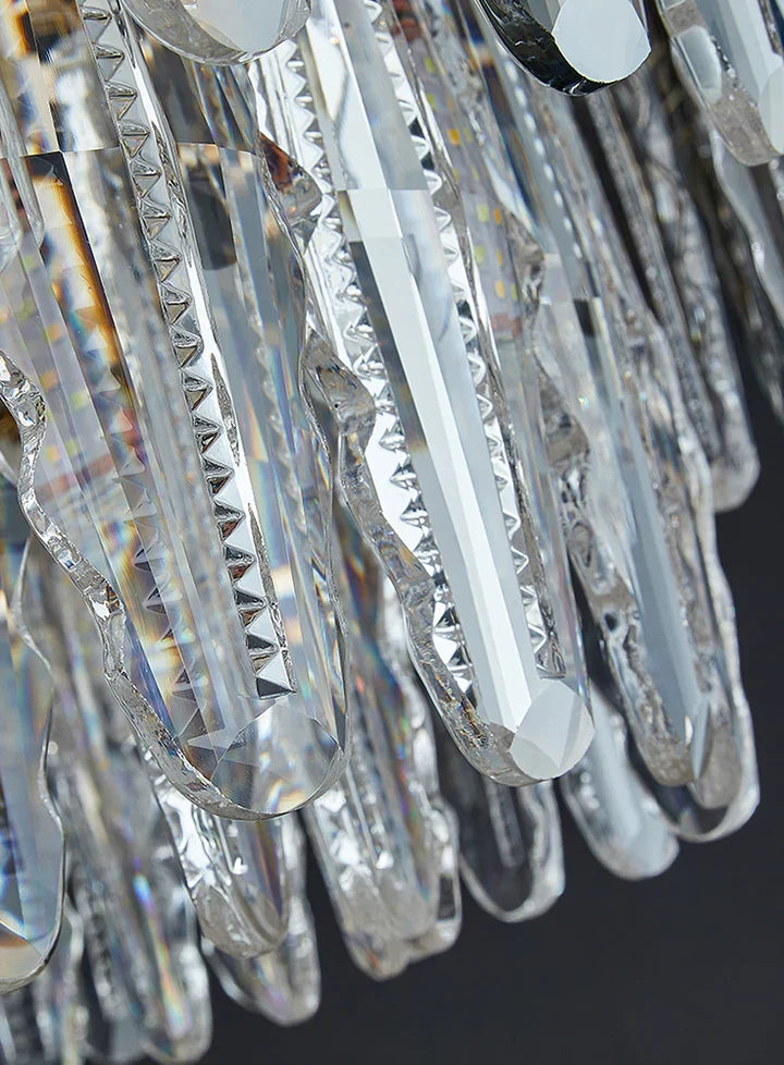 Modern Minimalist Art Designer Light Luxury Round Crystal Chandelier for Dining / Living Room