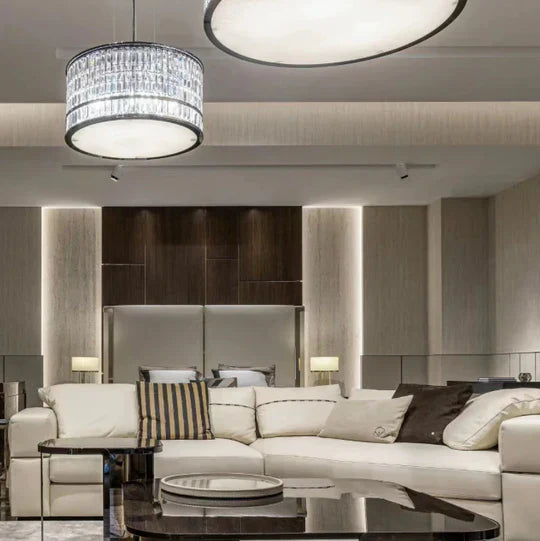 Italian Minimalist Drum Pendant Lamp for Living / dining Room