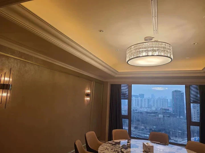 Italian Minimalist Drum Pendant Lamp for Living / dining Room