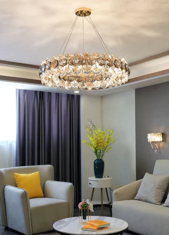 Light Luxury Flower Petal Chandelier Suit for Living / dining Room / Bedroom