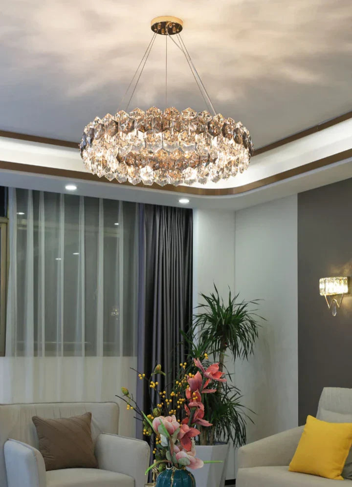 Light Luxury Flower Petal Chandelier Suit for Living / dining Room / Bedroom