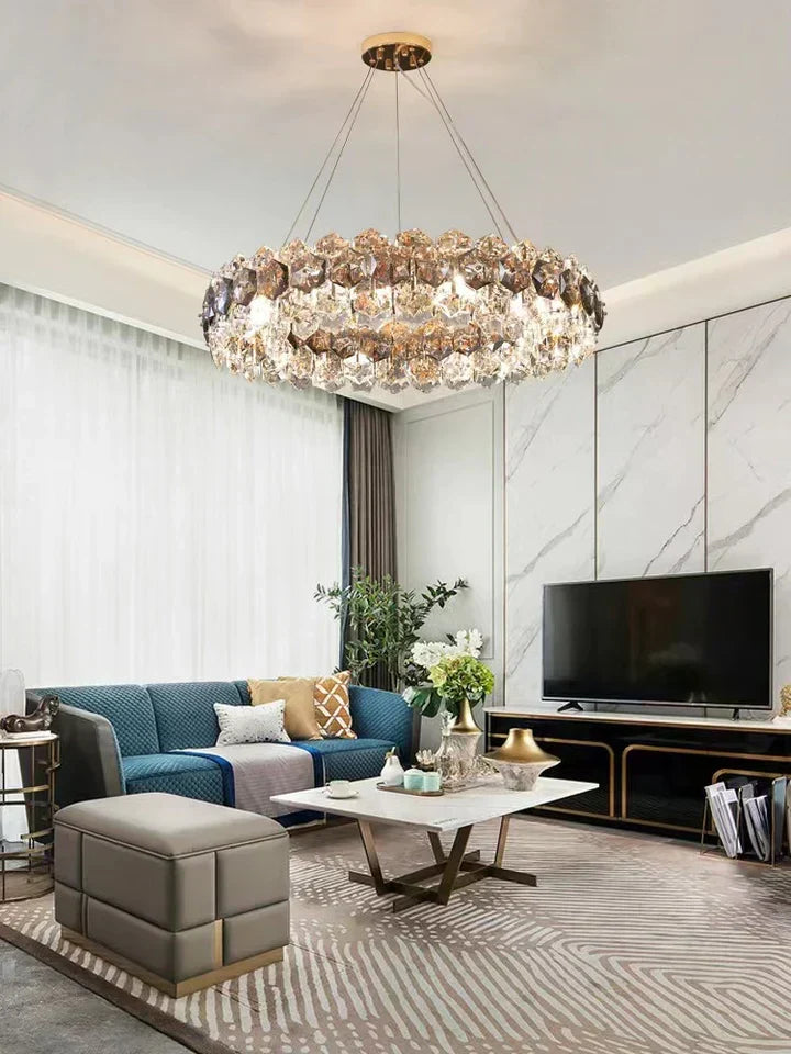 Light Luxury Flower Petal Chandelier Suit for Living / dining Room / Bedroom