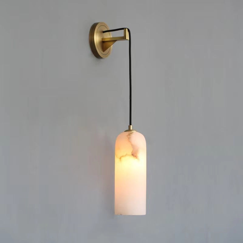 Modern Alabaster Wall Sconce, Wall Lamp For Living Room,Bedroom