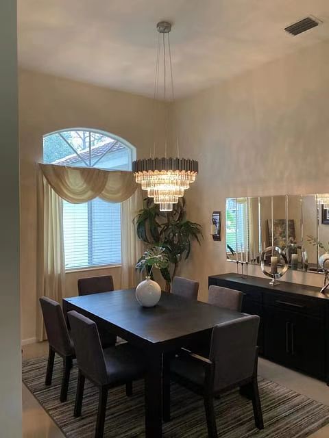 Light Luxury Large Round / oval Multi-Tiered Crystal Chandelier for Living Room / dining Area / staircase