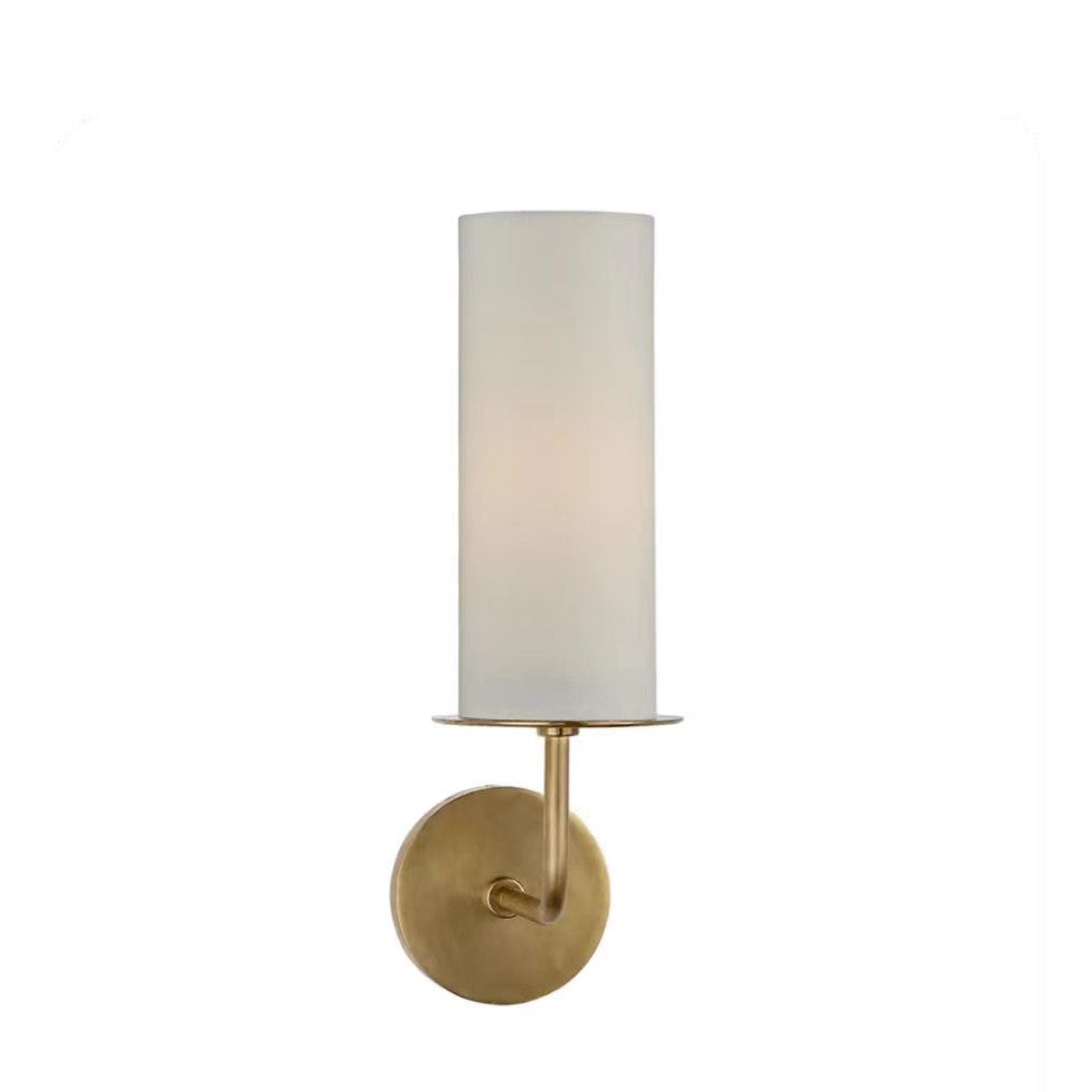 Modern Style Minimalism White Shades Chandelier / wall Light in Brass