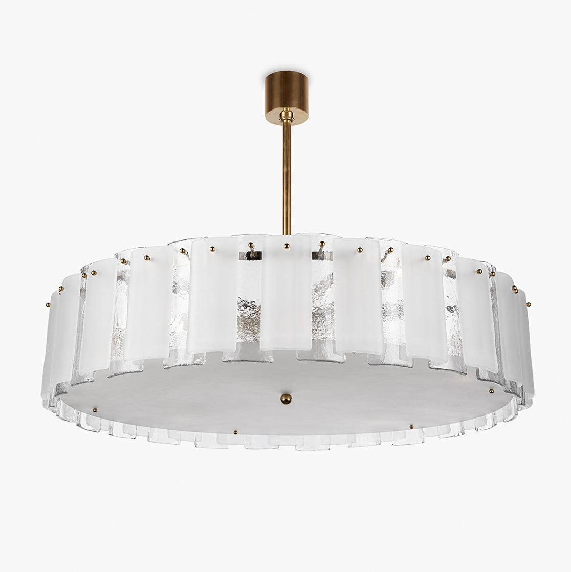 Modern Light Luxury Glacier Glass Chandelier for Living Room / bedroom / dining Room