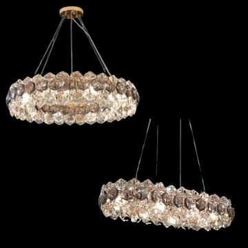 Light Luxury Flower Petal Chandelier Suit for Living / dining Room / Bedroom
