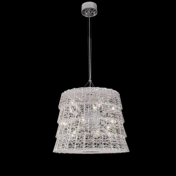 Luxury Glacier Crystal and Metal Round Chandelier for Living Room Bedroom Dining Room
