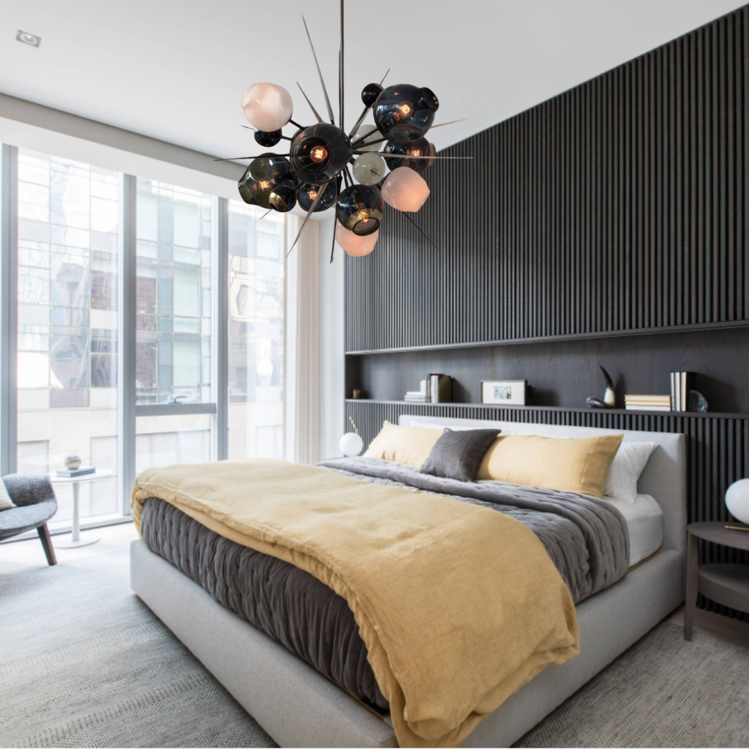 Modern Sputnik Glass Chandelier for Living Room / bedroom