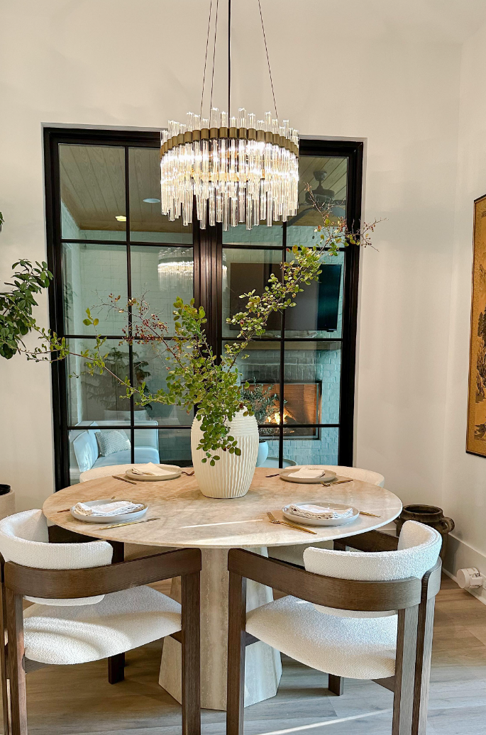 Modern Round Glass Rods Chandelier for Living / dining Room / bedroom