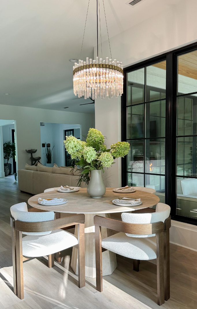 Modern Round Glass Rods Chandelier for Living / dining Room / bedroom