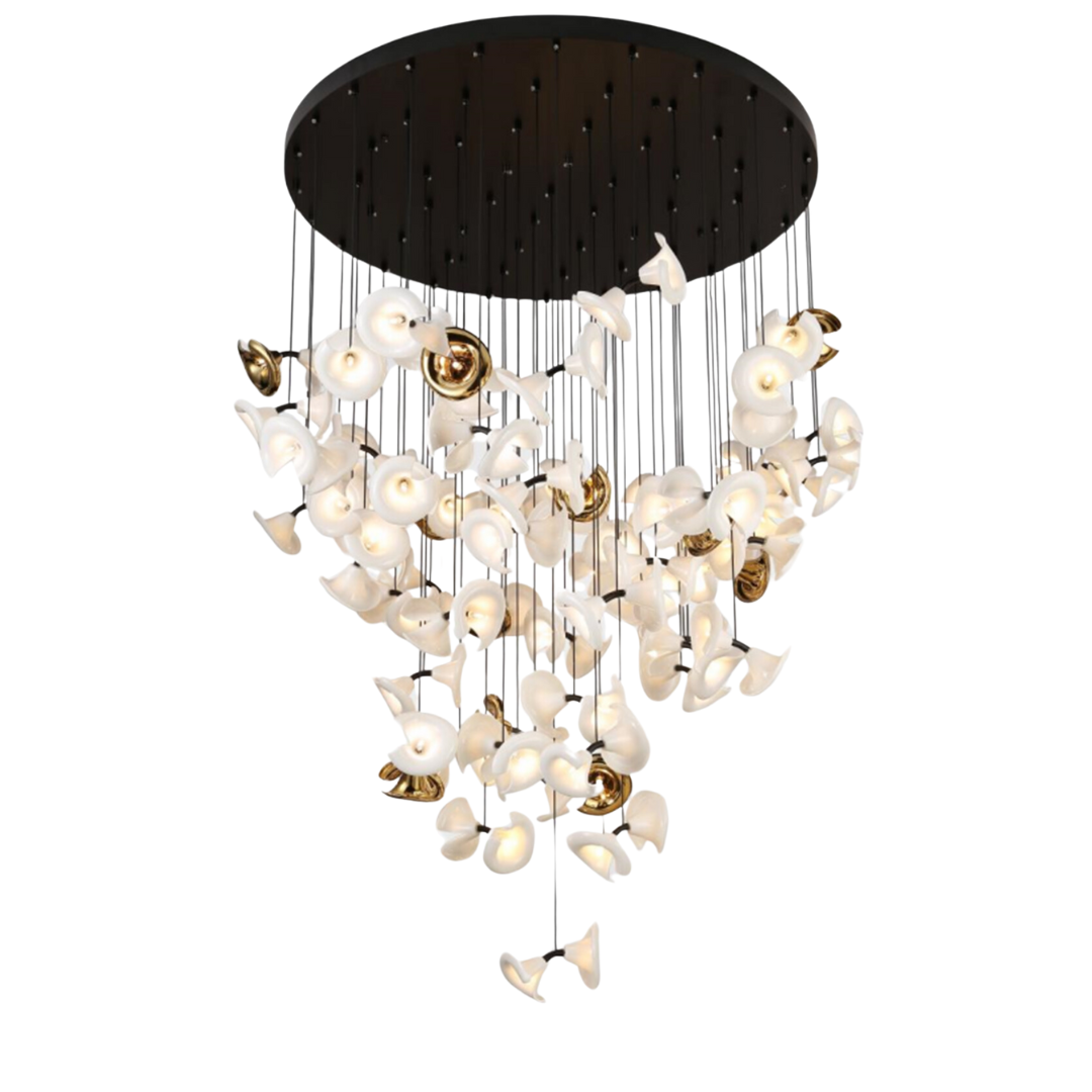 Modern Art Petunia Chandelier for Staircase / foyer / living Room