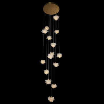 Luxury Floating Crystal Rock Chandelier for Staircase / foyer
