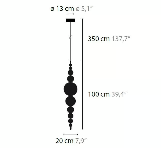 Modern Black & White Glass Ball Cluster Chandelier – Round / linear Metal Finish for Living & Dining Room