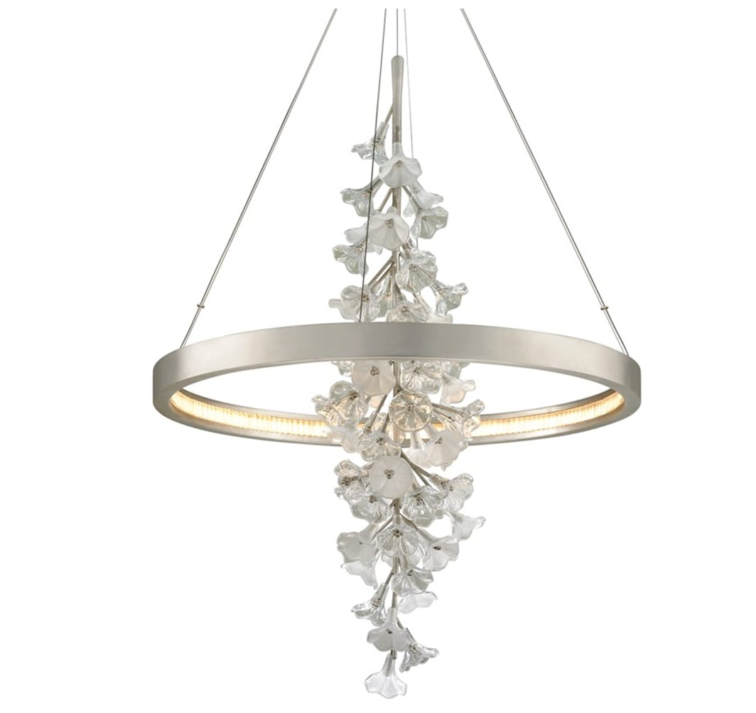 Modern Art Design Vertical Flower Chandelier for Low-Ceiling