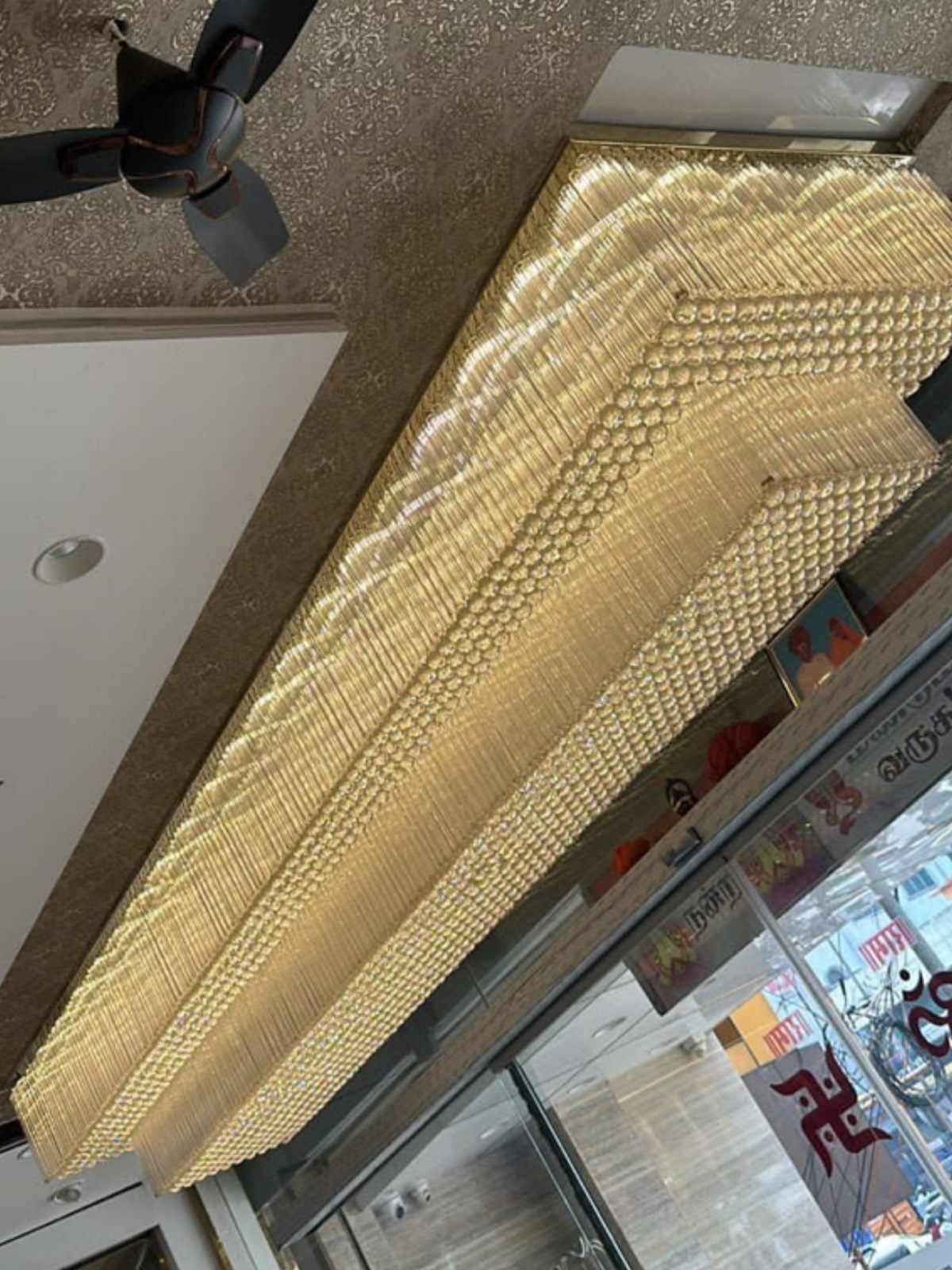 Modern Round Flush Mount Crystal Chandelier with K9 Crystal Finish, 2 or 3 Tiers for Large Areas