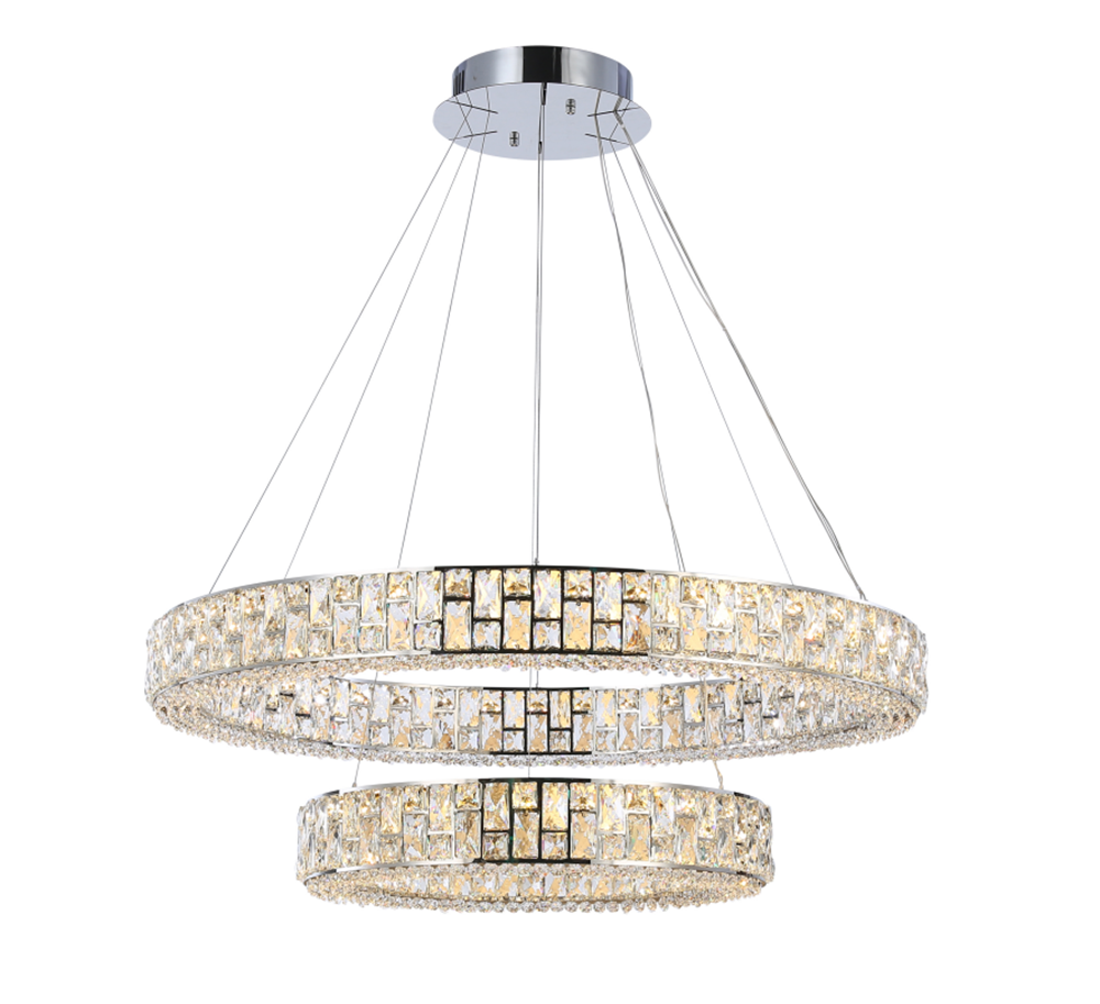 Light Luxury Round / oval Spliced Crystal Chandelier for Living / dining Room / kitchen Island