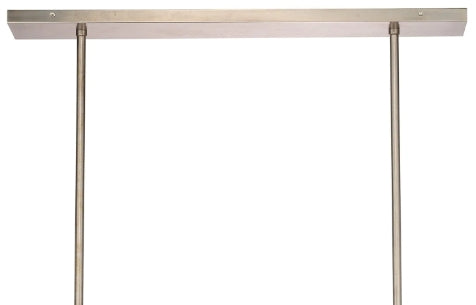 Industrial Antique Silver 5-Light Metal and Glass Chandelier with White Glass Shades for Kitchen Island