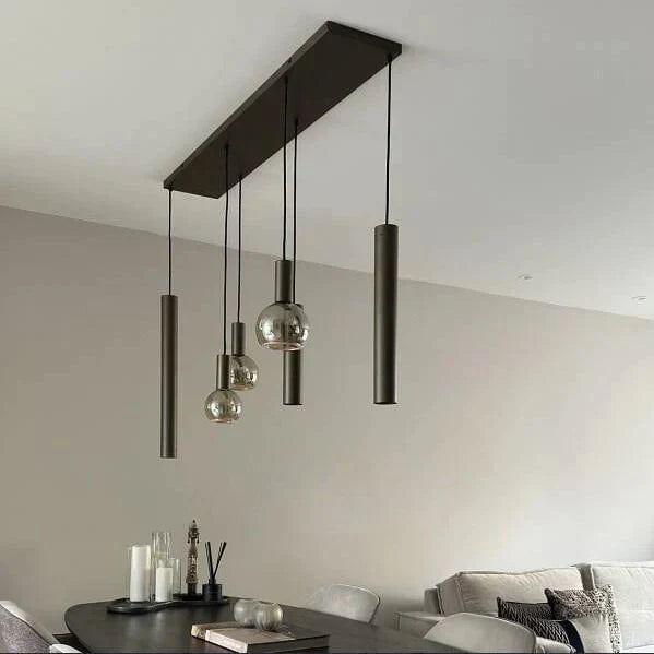 Modern Minimalist 6 / 7-Light Bulbs and Columns Pendant Chandelier for Dining Room