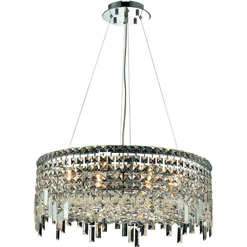 Luxury Chrome Rectangular / round Crystal Chandelier for Living / dining Room