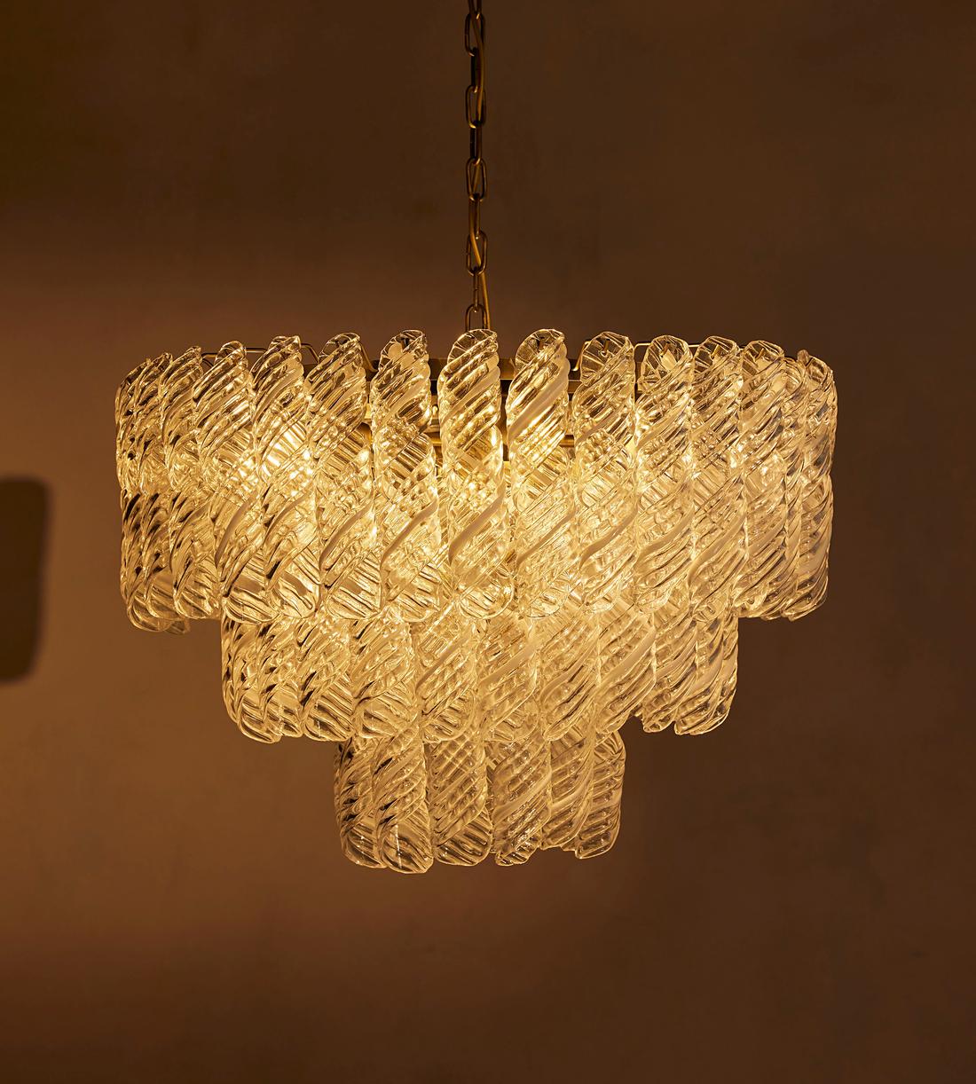 Elodie Glass Chandelier 28-Inchw