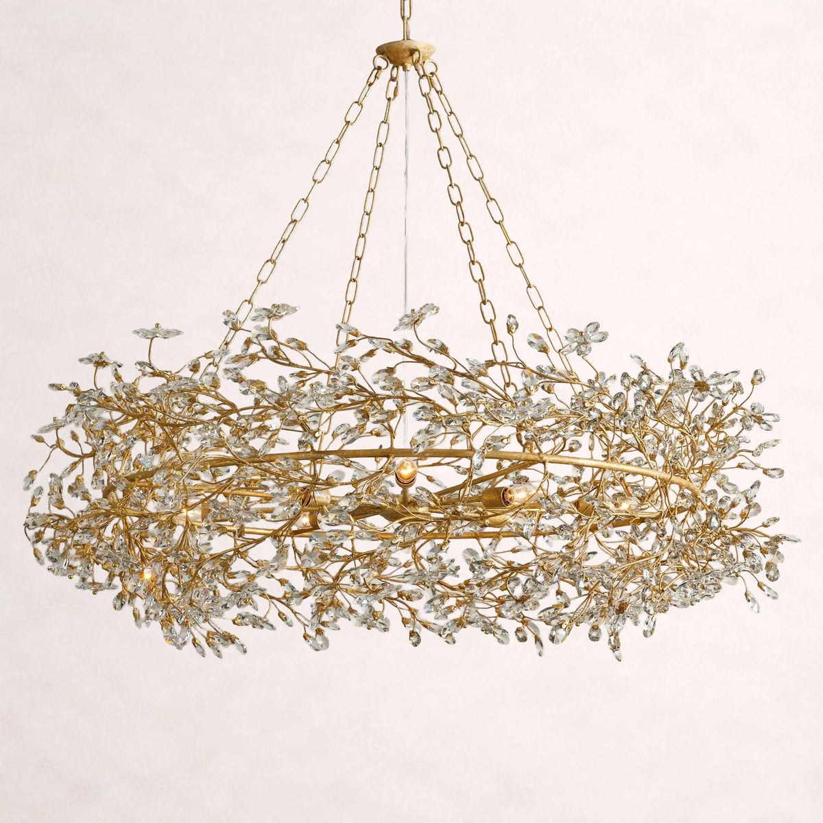 Fiore Crown Chandelier 39"