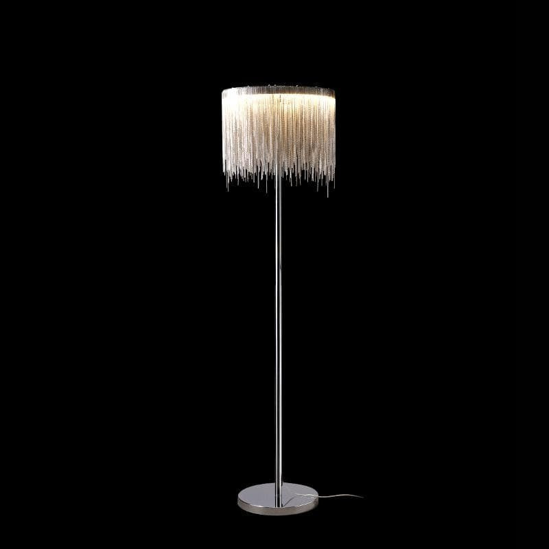 Alisa Luxury Hardware Aluminum Chain Tassel Floor Lamp(single-Layer / double-Deck)