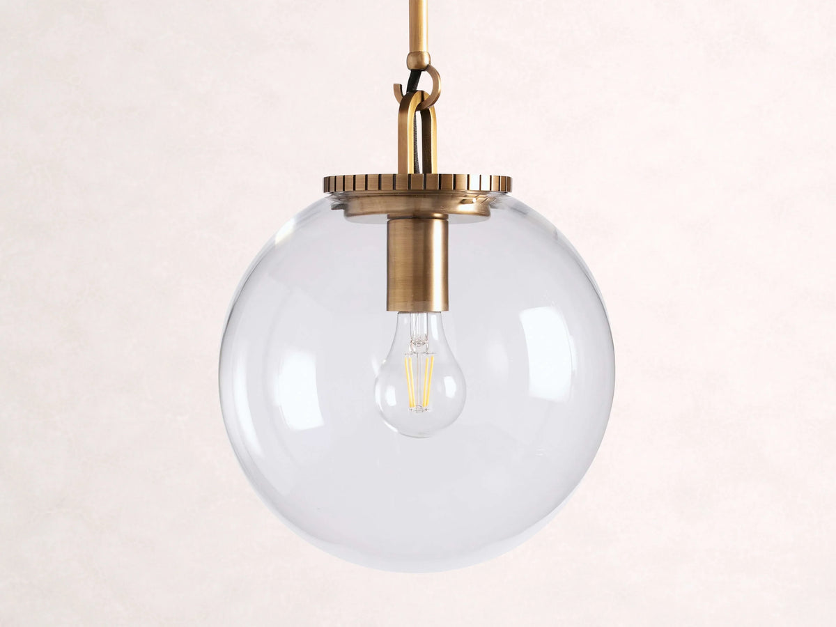 Wescott Globe Pendant with Rod