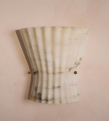 Mallory Alabaster Wall Light 9-Inchh