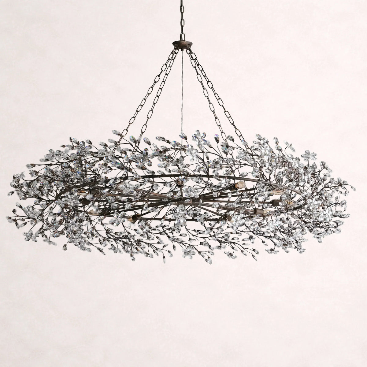 Fiore Crown Chandelier 39"