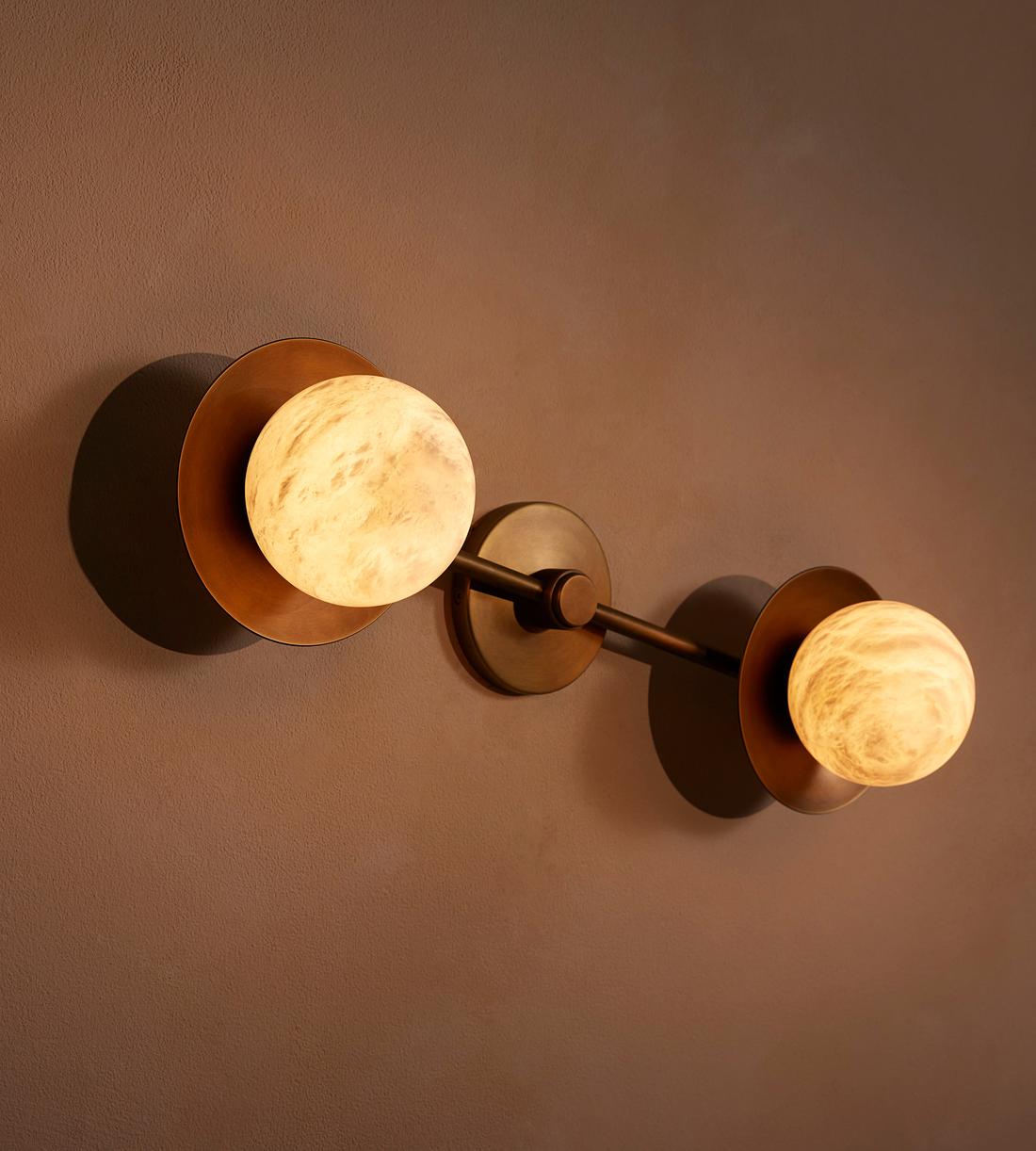 Cara Alabaster Wall Light 22"