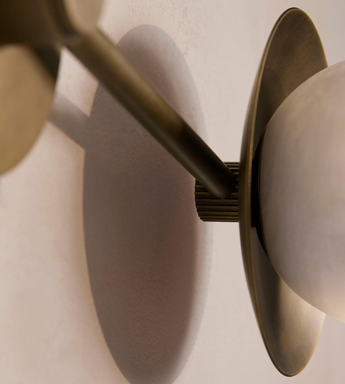 Linear Alabaster Globe Wall Sconce - Erhaus product image 5