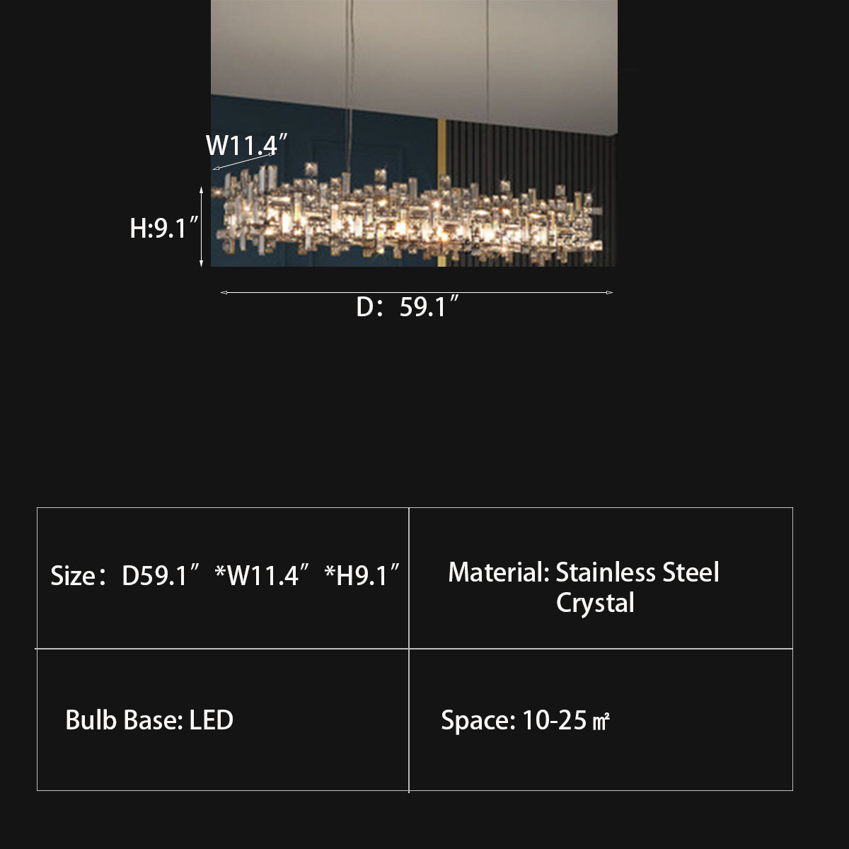 New Italian Style Light Luxury Villa Duplex Designer Luxury Crystal Chandelier for Dining / living Room /