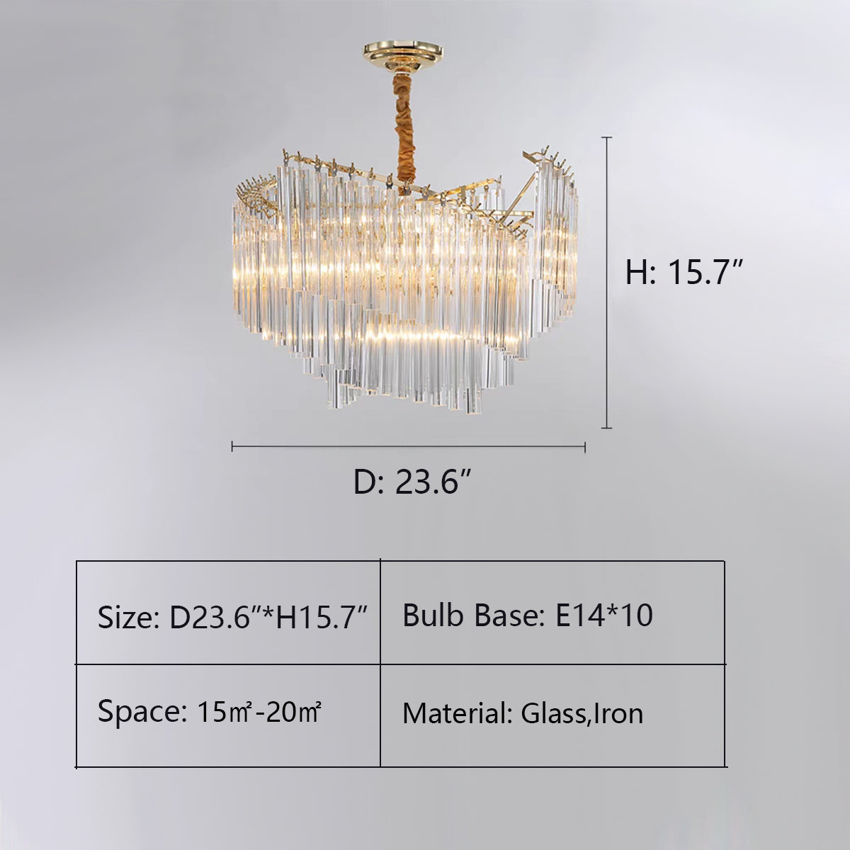 Large Modern Art Spiral Tiers Glass Pendant Chandelier for Living Room / dining Room / entryway