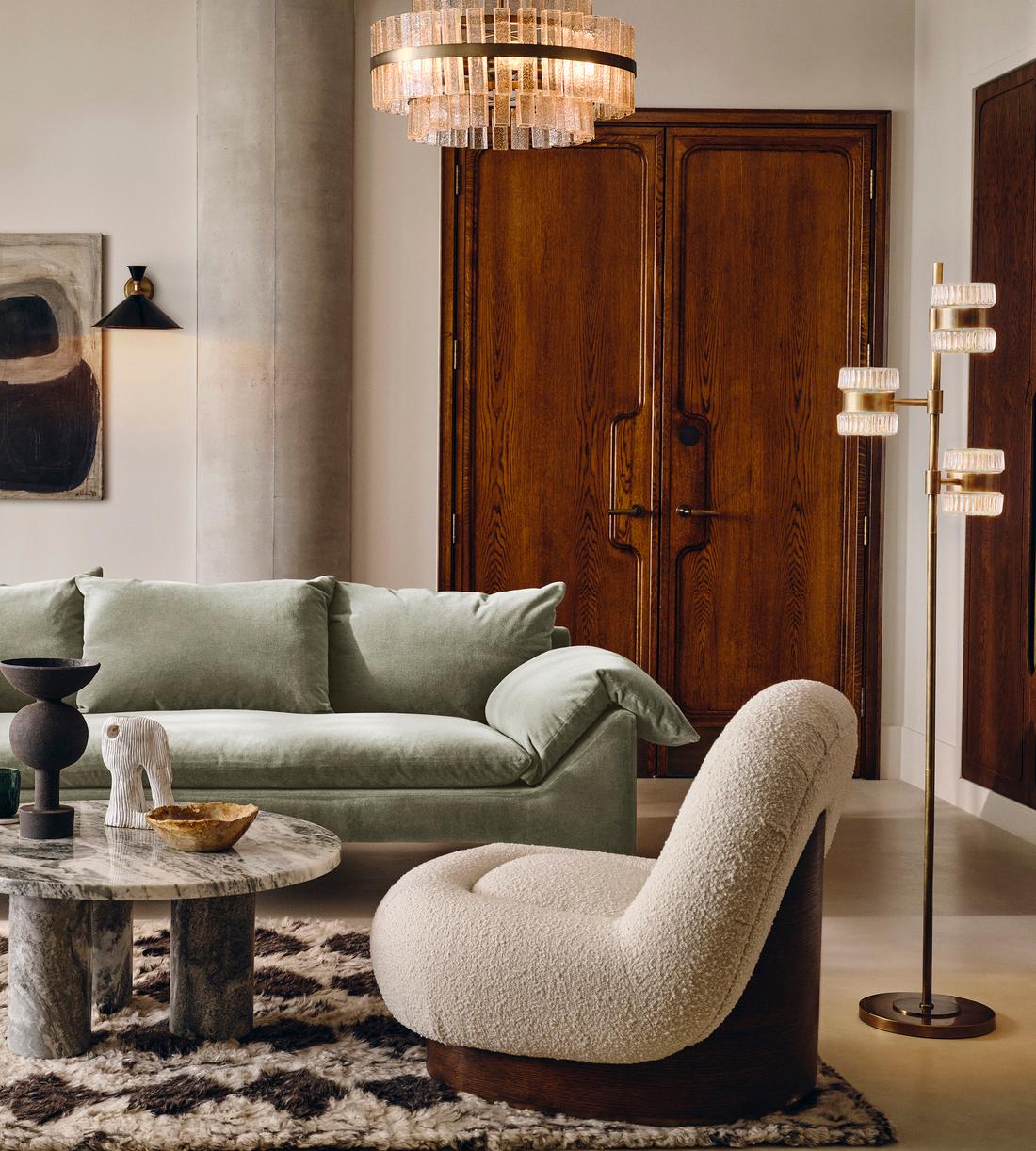 Katia Glass Chandelier 23.6-Inchw
