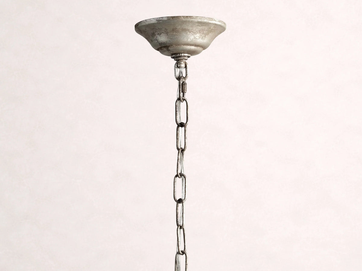 Aubrey Round Chandelier in Silver