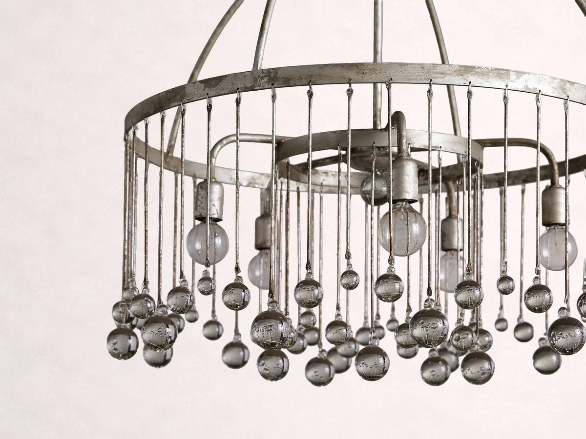 Aubrey Round Chandelier in Silver