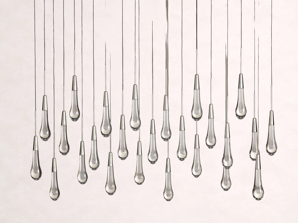 Soltaire Crystal Linear Chandelier 37-Inch50-Inch60-Inch70-Inch87-Inch120-Inchw